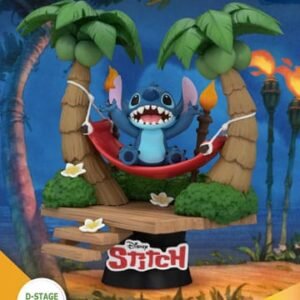 Lilo & Stitch Diorama PVC D-Stage Stitch Hammock 13 cm