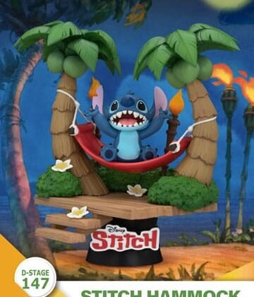 Lilo & Stitch Diorama PVC D-Stage Stitch Hammock 13 cm