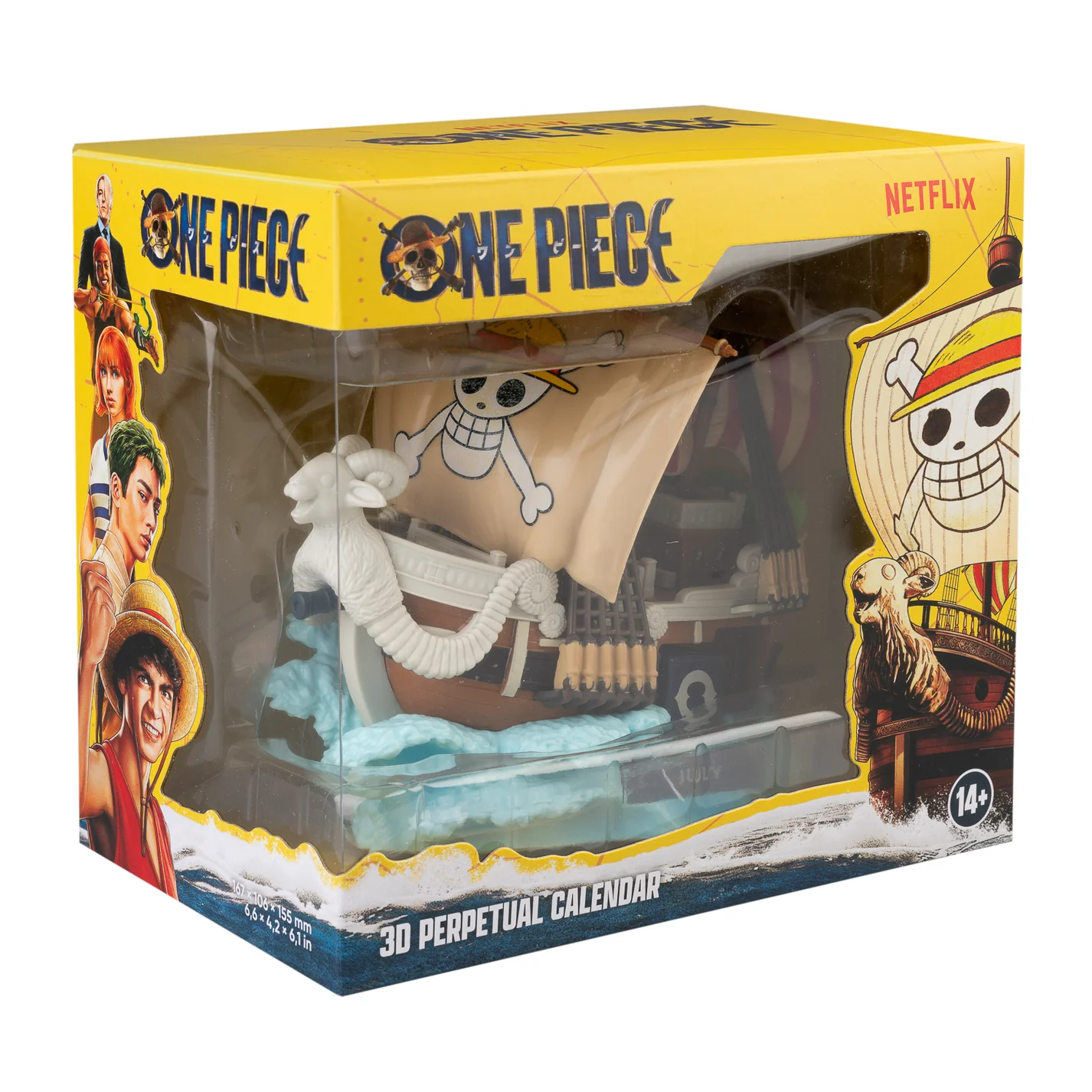 CALENDARIO PERPETUO 3D ONE PIECE NETFLIX GOING MERRY - Imagen 2