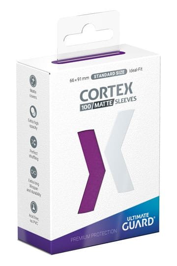 Ultimate Guard Cortex Sleeves Tamaño Estándar Violeta Mate (100) - Imagen 2