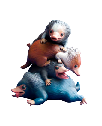 Pila de Nifflers Figura 18,5 cm Animales Fantásticos Wizarding World