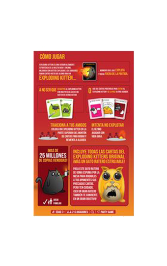 (RESERVA) Exploding Kittens Ed. Gato Ratero | Juego de Mesa - Imagen 3
