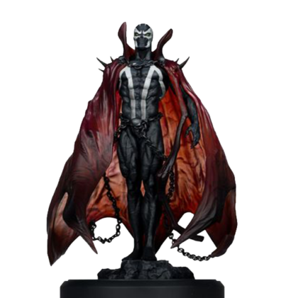 Spawn by Puppeteer Lee Estatua Resina 23 cm | Spawn Black White and Red