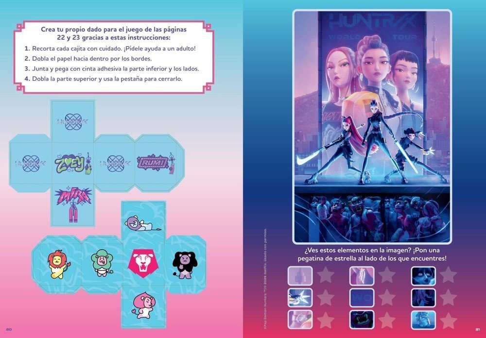 KPop Demon Hunters Libro de Actividades Oficial | Edición en Español - Imagen 3