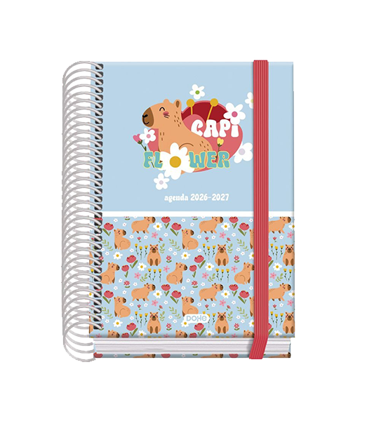 Agenda Escolar 2026 2027 Prime Día Página A6 Capi Flower | Agenda Oficial