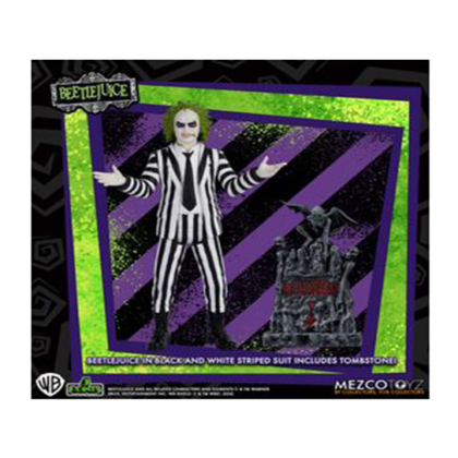 Beetlejuice Striped Suit Figura 9,5 cm | 5 Points