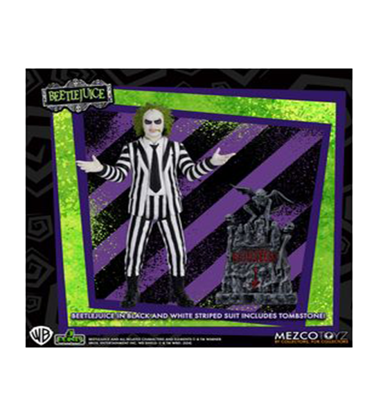 Beetlejuice Striped Suit Figura 9,5 cm | 5 Points