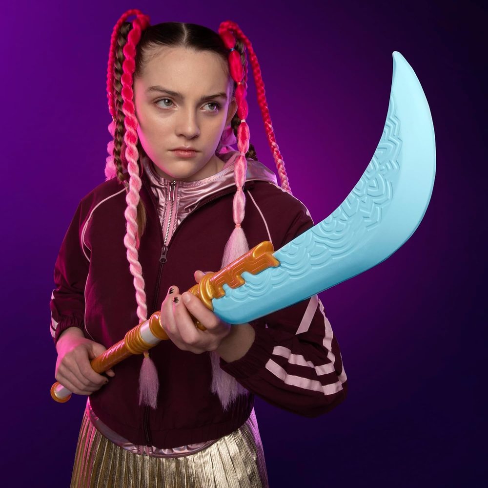 KPOP DEMON HUNTERS MIRA ESPADA LUNA CURVA - Imagen 3