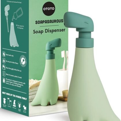 Dispensador de jabón dinosaurio Jabonosaurio verde de OTOTO