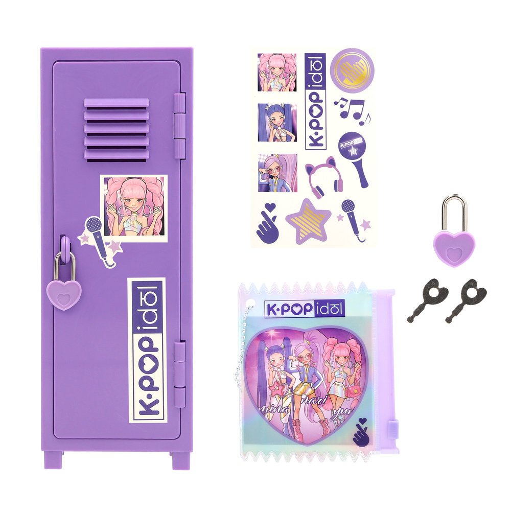 Detalle del K-POP Idol Locker y sus accesorios