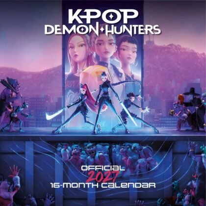 Calendario 2027 de pared KPop Demon Hunters 30x30 cm