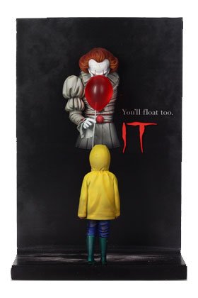 Figura póster IT Pennywise y Georgie con globo rojo