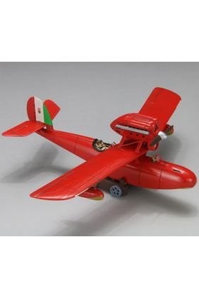 SAVOIA S.21F VERSION 2 SEAPLANE MODEL KIT CON FIGURA DE PORCO ROSSO STUDIO GHIBLI ESCALA 1/72